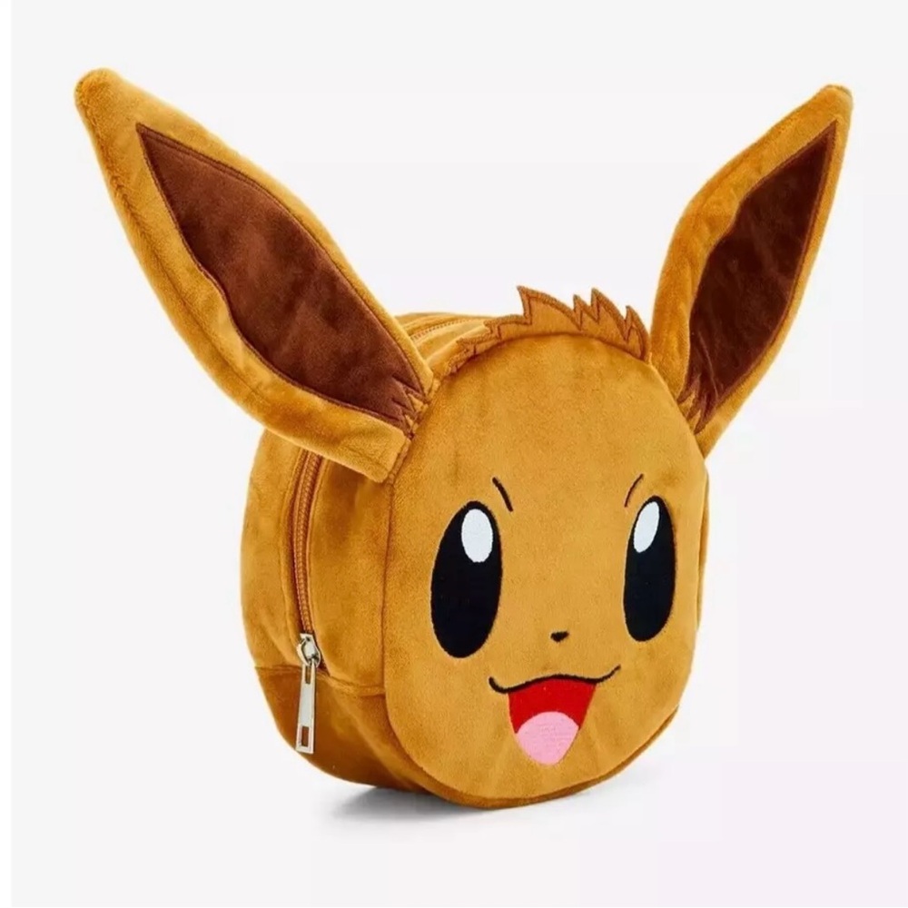 NWTs Bioworld Pokemon Eevee figural makeup bag case